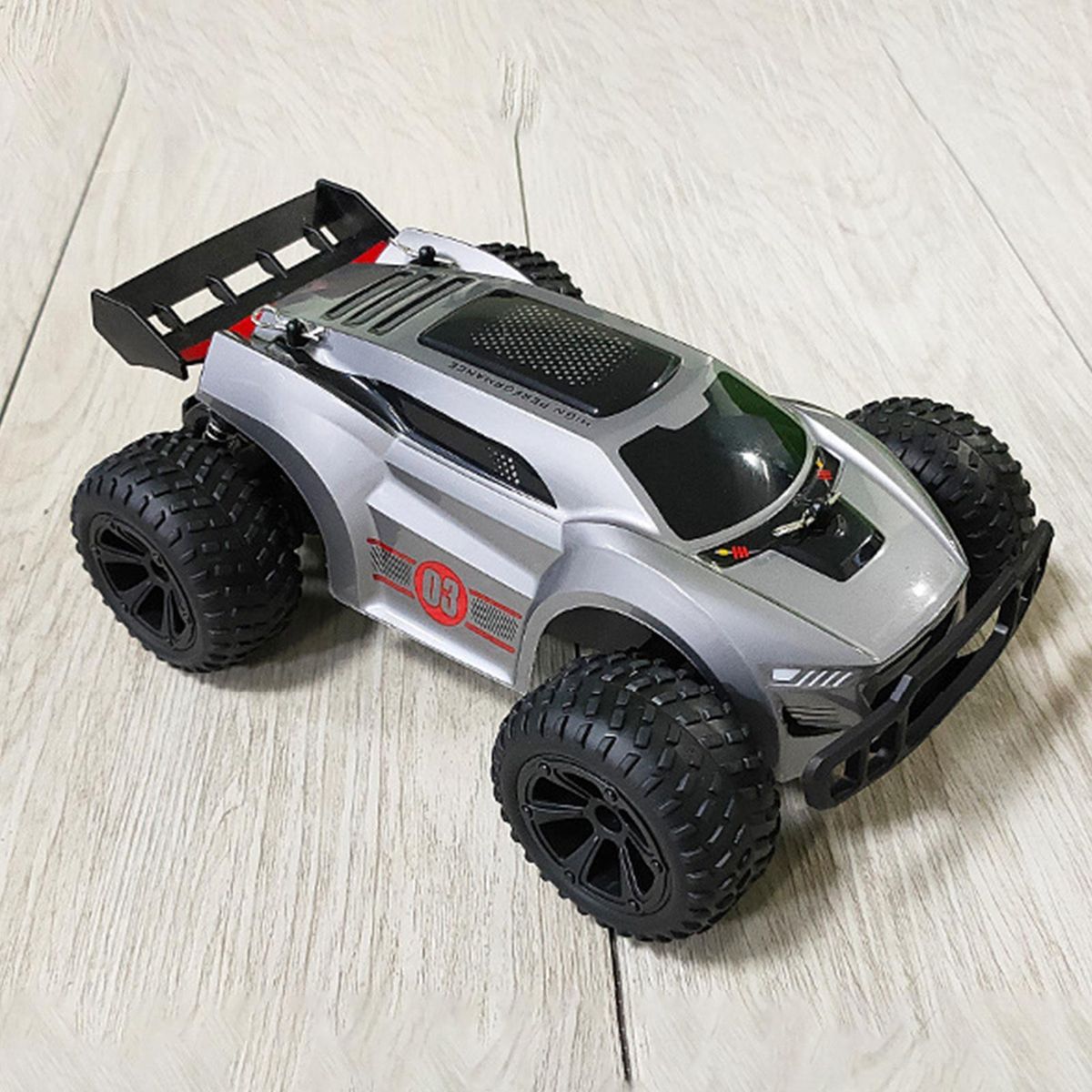 RC Race Car Remote Control Car Off-Road Racing Vehicle Toy Silver