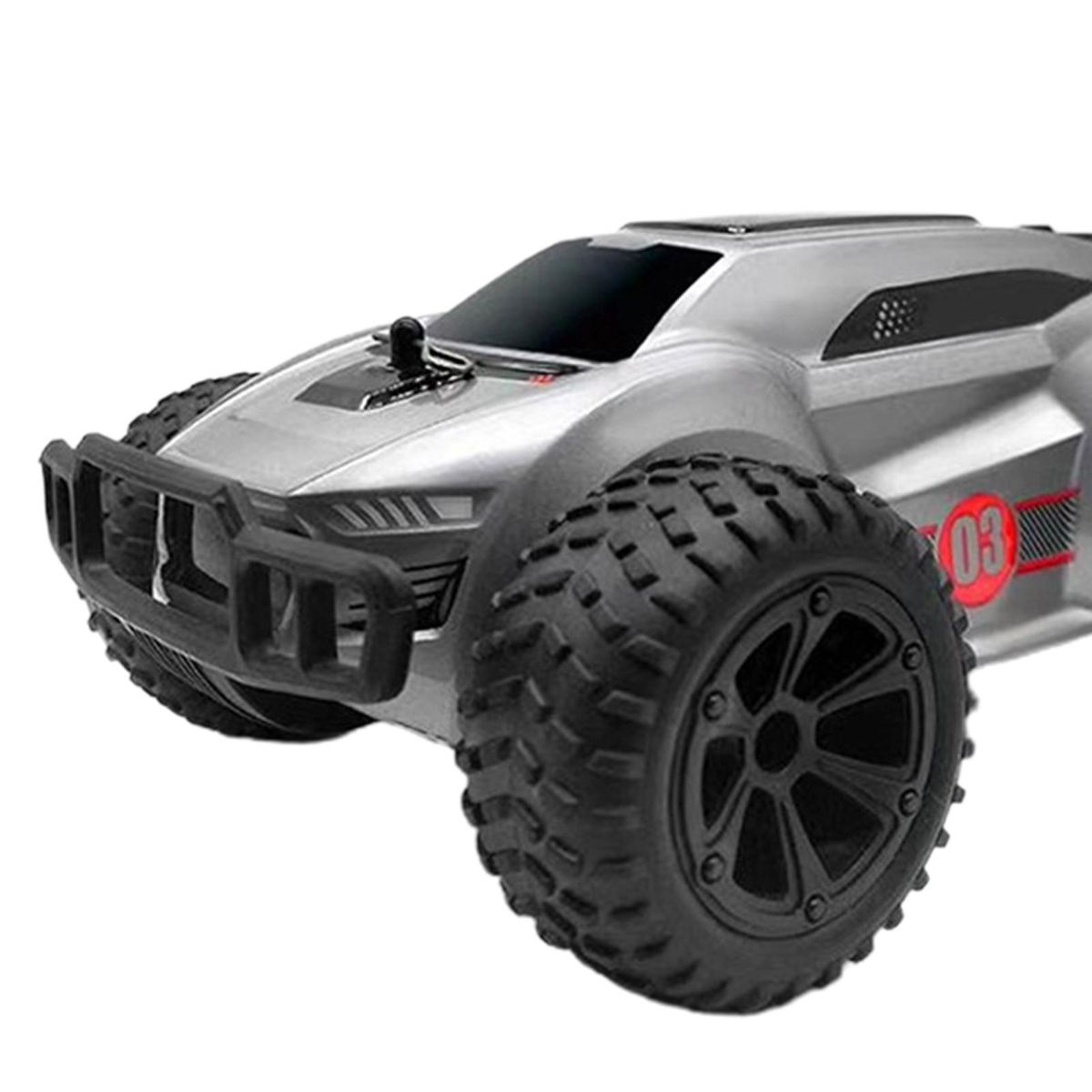 RC Race Car Remote Control Car Off-Road Racing Vehicle Toy Silver
