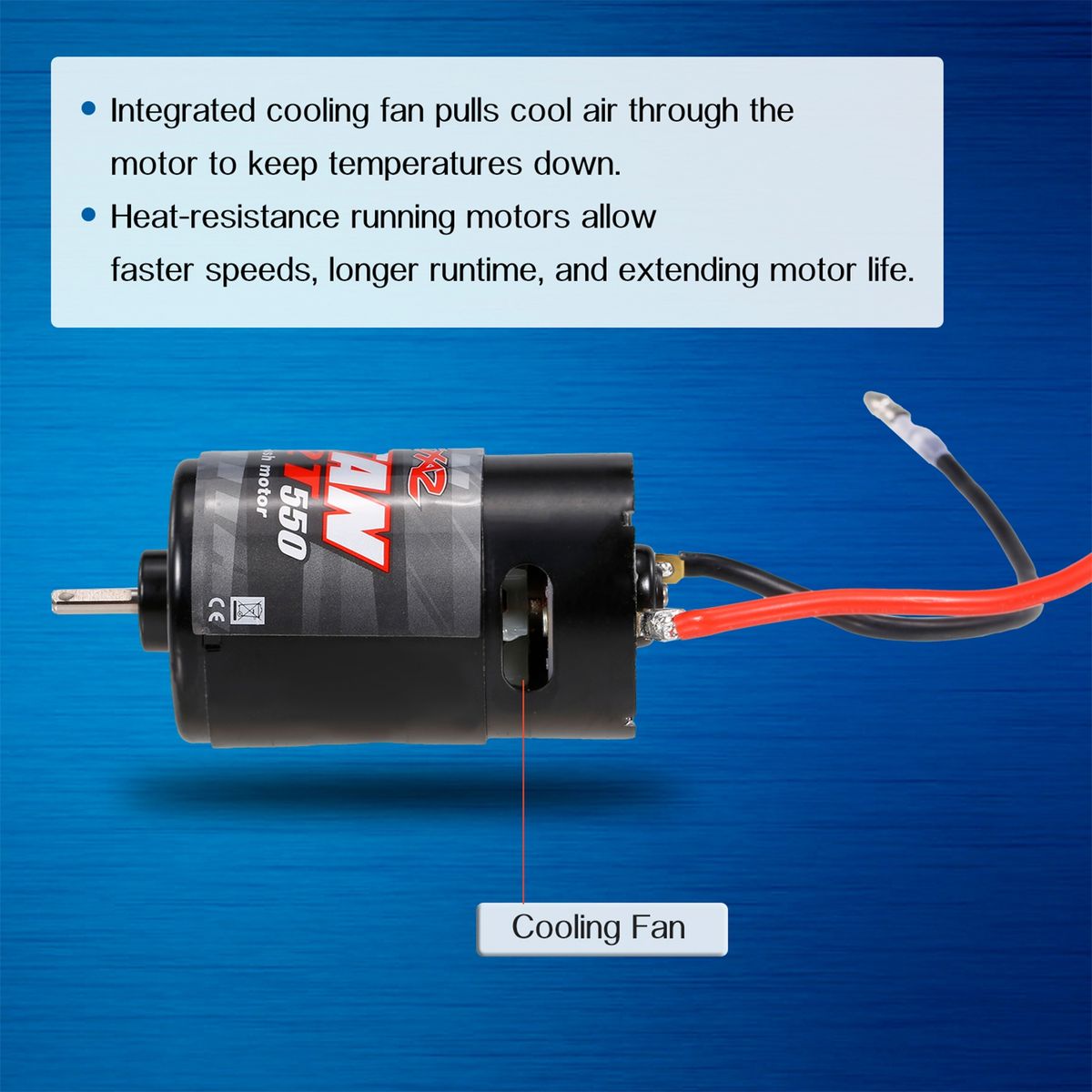 60A ESC High Strength Brushed ESC Motor Black