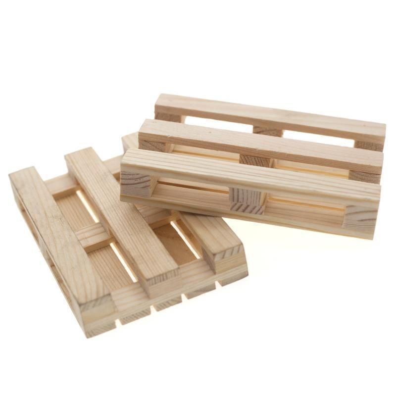 2PCS 120X80mm Wooden Pallet Decoration for 1/10