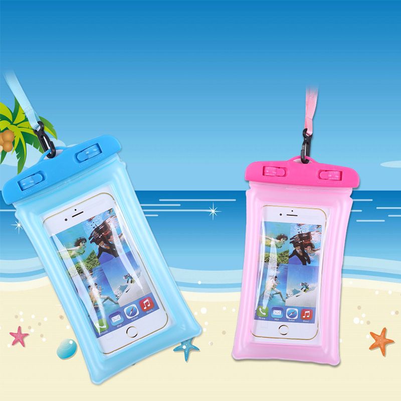 Beach Phone Bag Luminous Waterproof Pouch Swimming Gadget