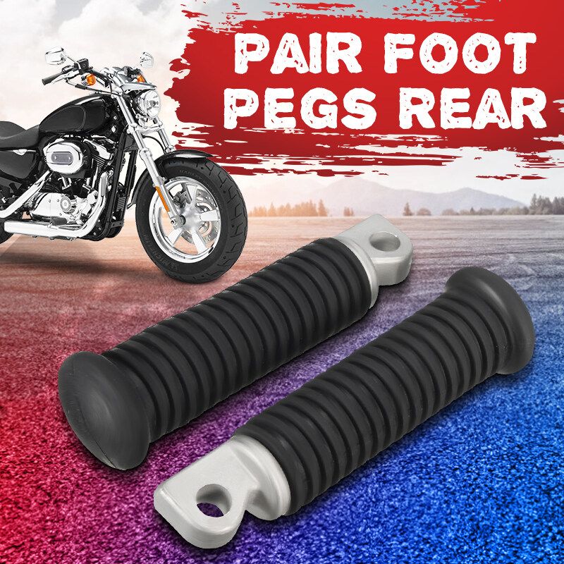 Pair Rear Foot Pegs Pedals Footrest For Harley-Davidson XL 883 1200 Sporster