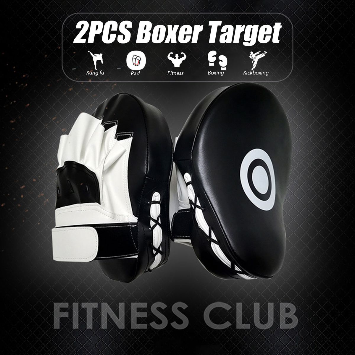 2PCS Boxer Target Curved Focus Punch Mitt Kickboxing Muay