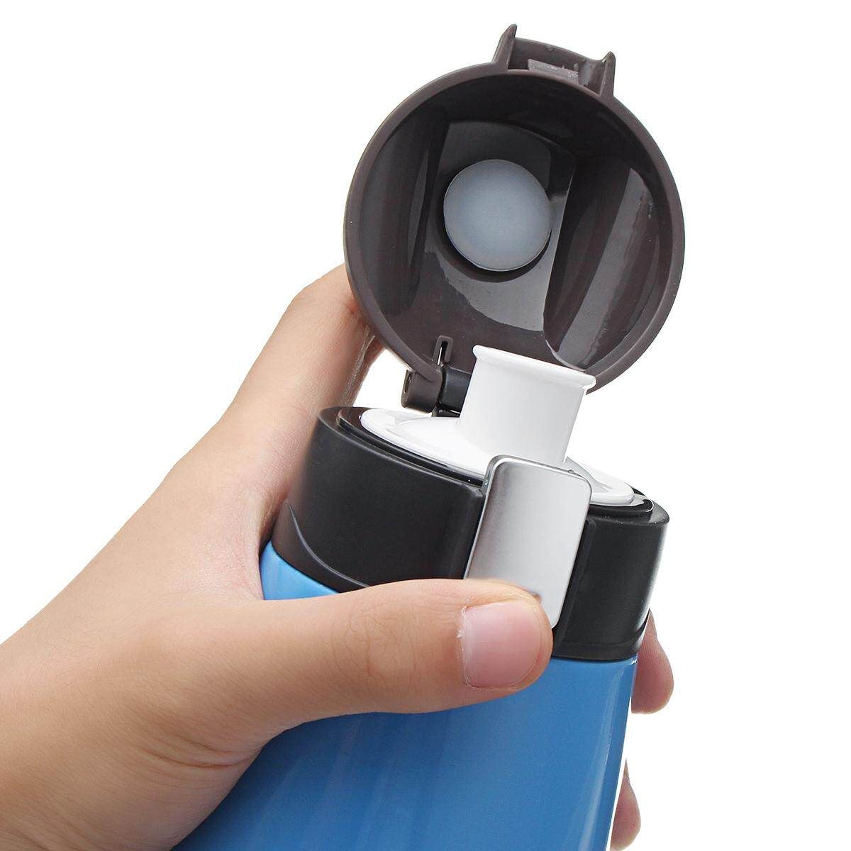 750ml/25oz Sports Stainless Steel Vacuum Drink Bottle Hot Ice Insulation Flask Blue