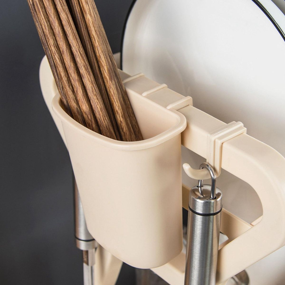 Double-Layer Kitchen Dish Bowl Draining Storage Rack Drying