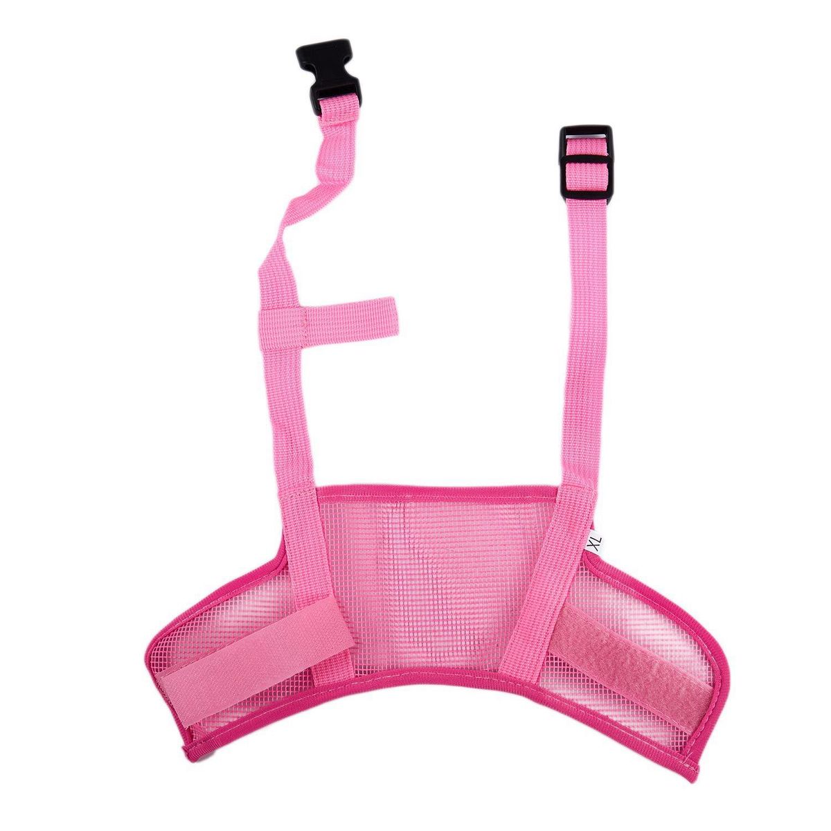 Dog Safety Muzzle Adjustable Biting Barking Chewing, Pink
