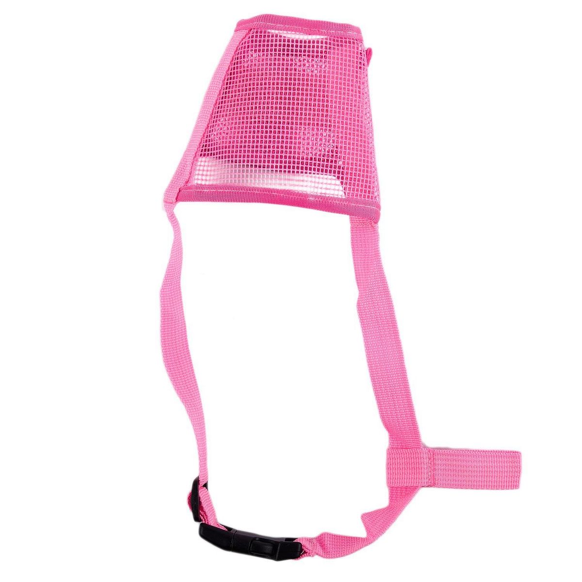Dog Safety Muzzle Adjustable Biting Barking Chewing, Pink
