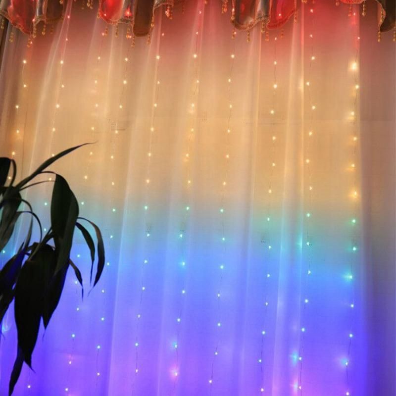 LED Window Curtain LightsPhoto Backdrop Lights with Remote Control for Wedding Party Bedroom Wall