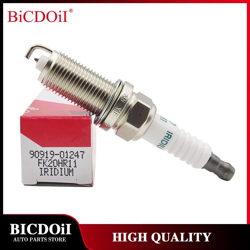 4/6Pcs 90919-01247 FK20HR11 Iridium Spark Plug for Toyota Camry Avalon Sienna RAV4 Highlander Lexus S40 V50 ES350 RX350 Volvo