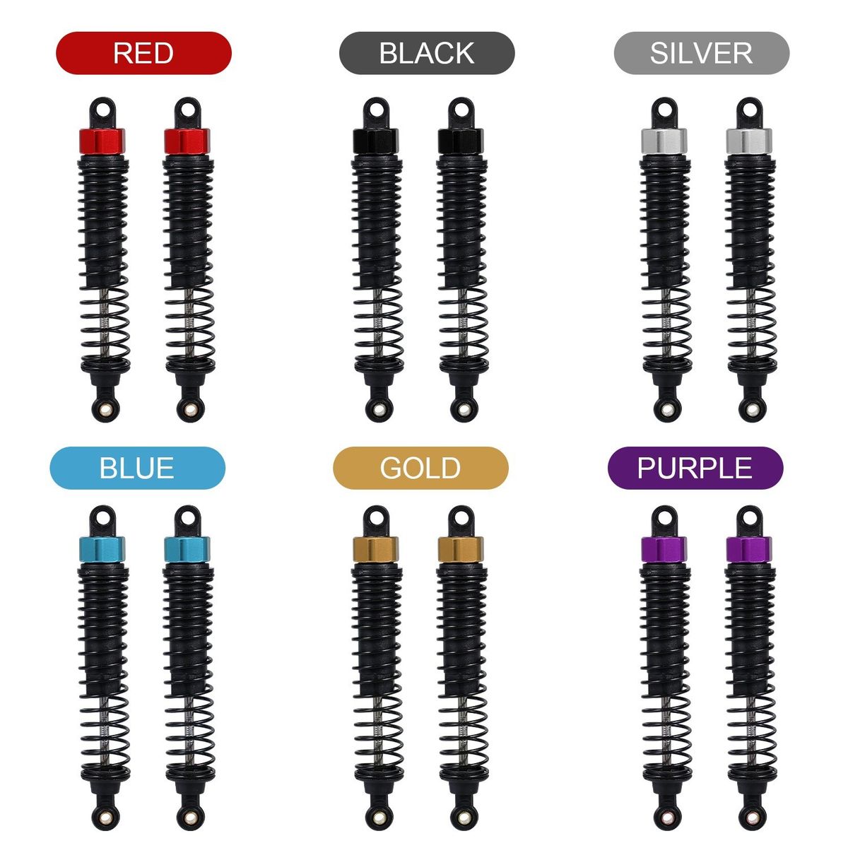 2pcs Shock Absorber Damper 100mm RC Car Parts For 1:10 RC4WD
