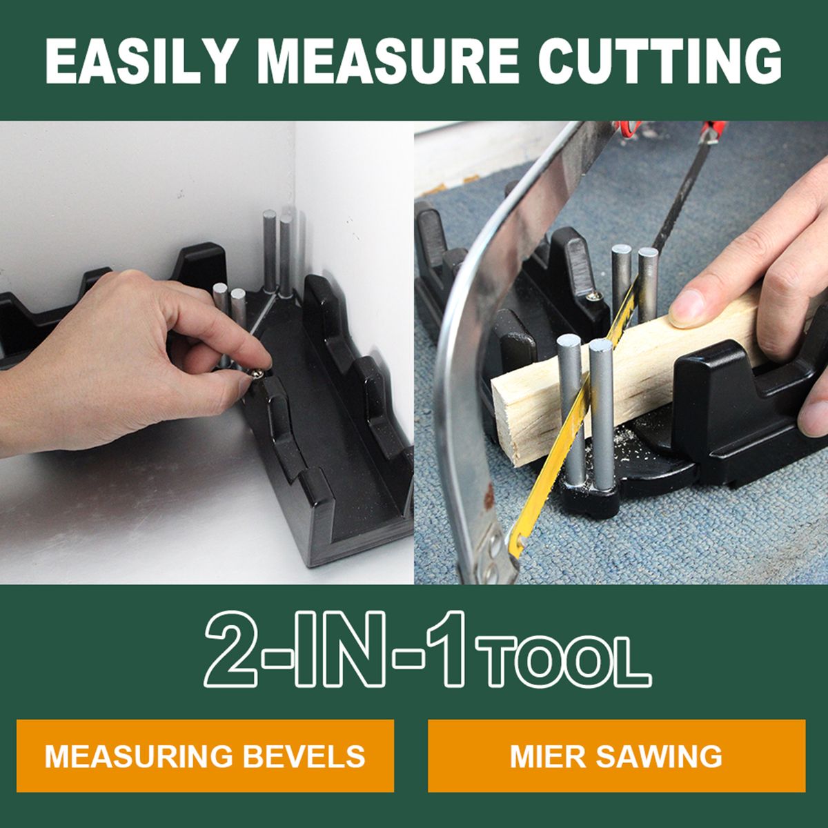 2-In-1 Mitre Measuring Cutting Tool, Measuring And Sawing