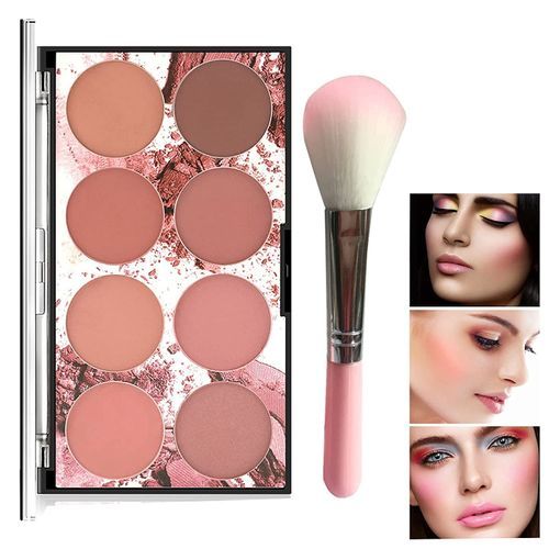 Makeup 8 Color Blush Palette, Contour And Highlight Palette