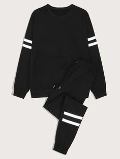 Well-tailored Up & Down Joggers - Black
