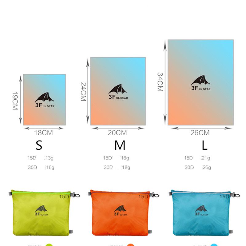 3f Ul Gear 15d Silicone 30d Cordura Waterproof Storage Bag