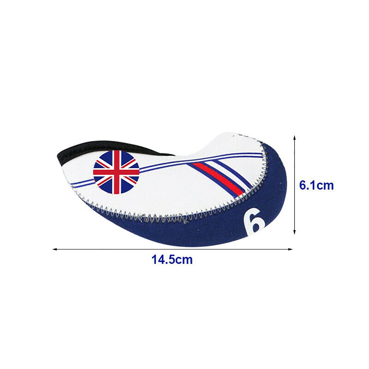 10pcs/set Golf Club Iron Head Cover Neoprene National Flag
