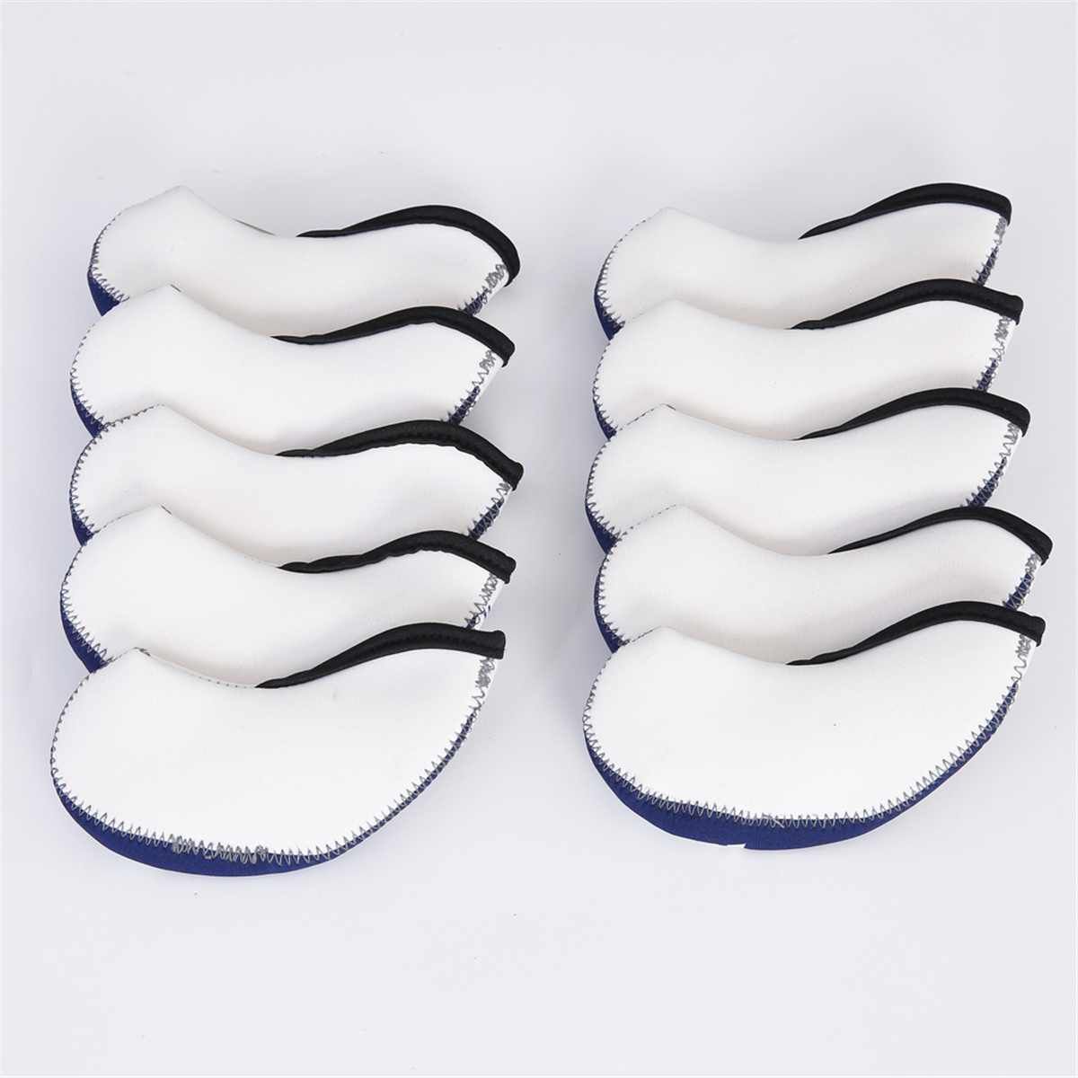 10pcs/set Golf Club Iron Head Cover Neoprene National Flag