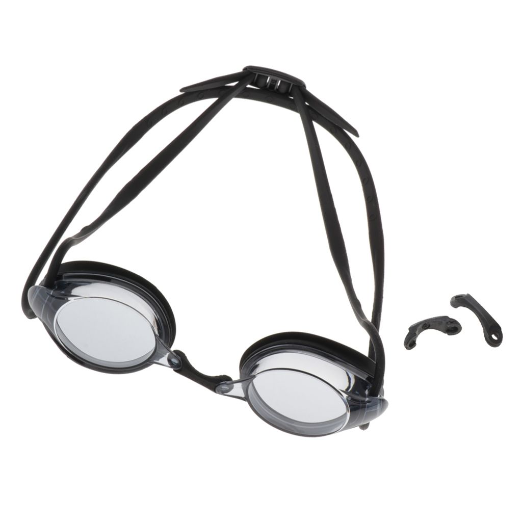 Anti Fog Racing Swimming  UV Protection Swim Glasses Black