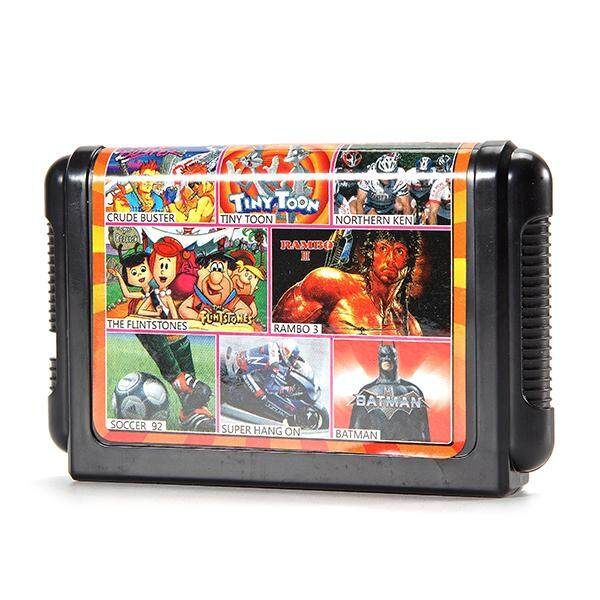 8 In 1 16 Bit Game Classic TV Game For SEGA MD2 Game Console Black KE804 Card
