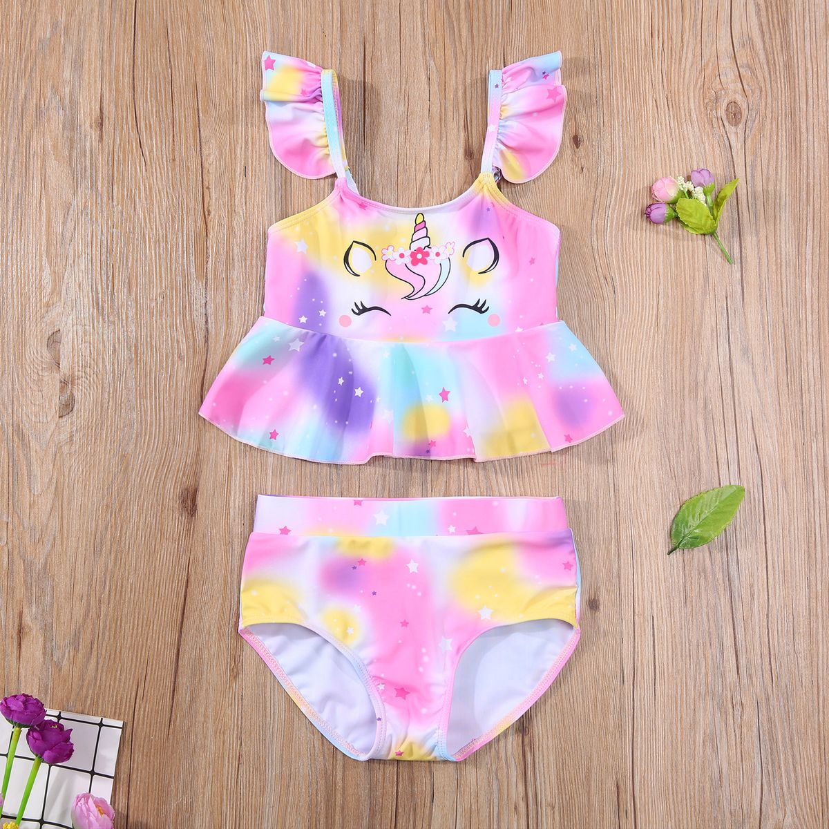 Arrival Unicorn Girl's Two Children Swimsuit Piece Newest