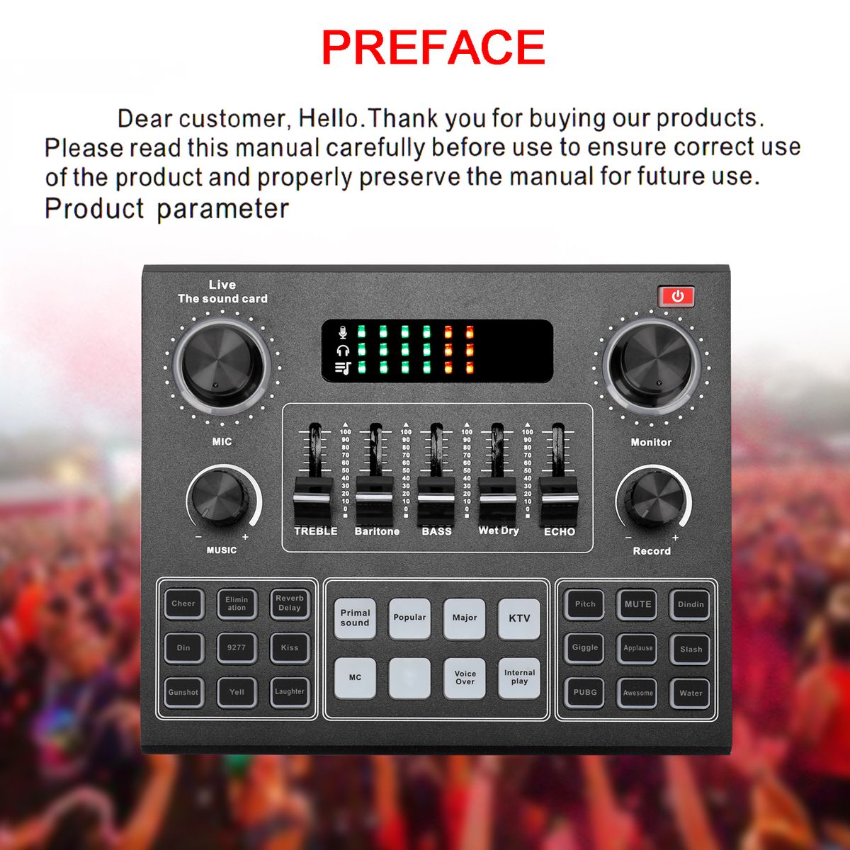 Live V9 Sound Card & BM800 Suspension Microphone Kit