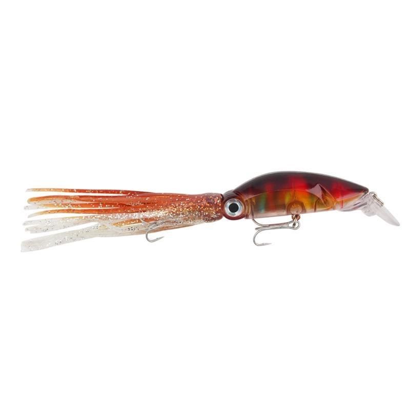 6PCS sea fishing 3D simulation squid soft bait 18cm/17.6g