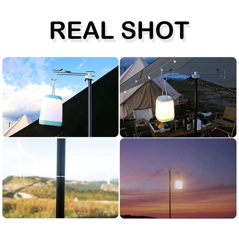 Folding Aluminum Alloy Lamp Pole Adjustable Lantern Holder
