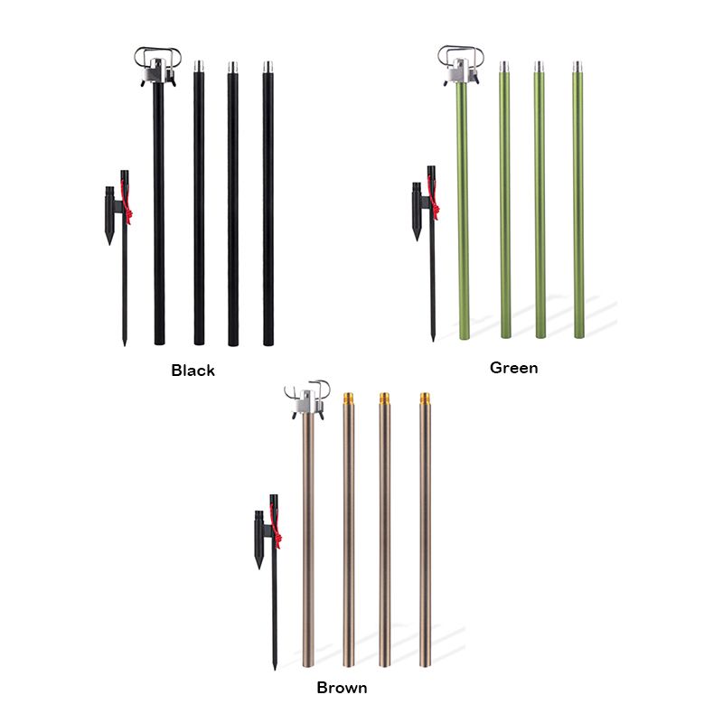 Folding Aluminum Alloy Lamp Pole Adjustable Lantern Holder
