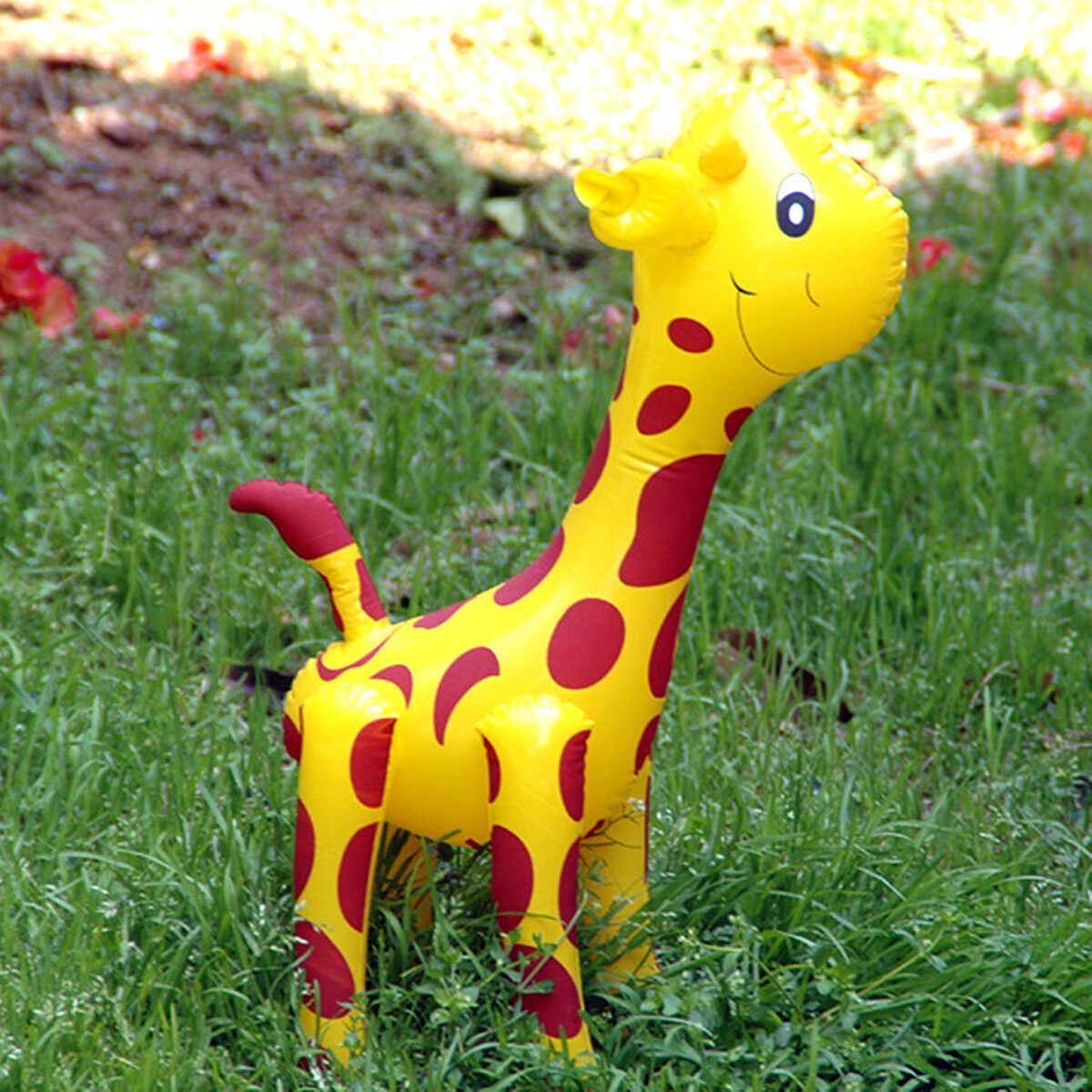 22.8'' Inflatable Giraffe Zoo Animal Blow Up Kids Toy For Pool Party Decor