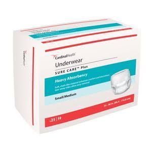 Disposable Underwear Large, Heavy, 25Ct