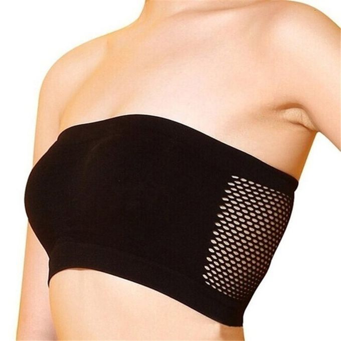 One Word Tube Top   No Steel Ring With  Hest Pad Hollow Ba K Bla K M-black-M