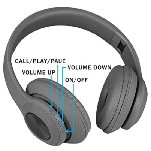 Enjoy Headphones Bluetooth Headphones-Grey -E650