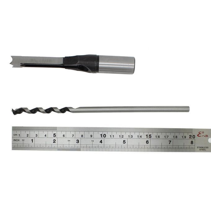 5x Mortise  Square Hole Drill Bit DIY Wood Working Tool Slotted 816mm