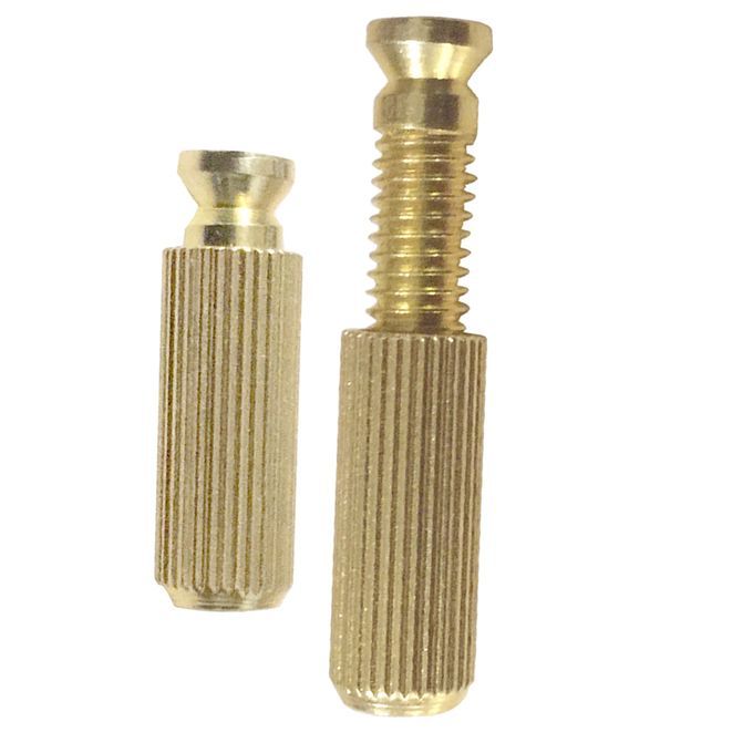 2 Pcs Double Locking Tremolo Bridge StudsAnchors For Electric Golden