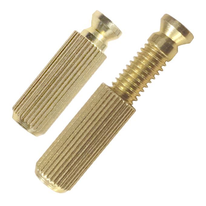 2 Pcs Double Locking Tremolo Bridge StudsAnchors For Electric Golden