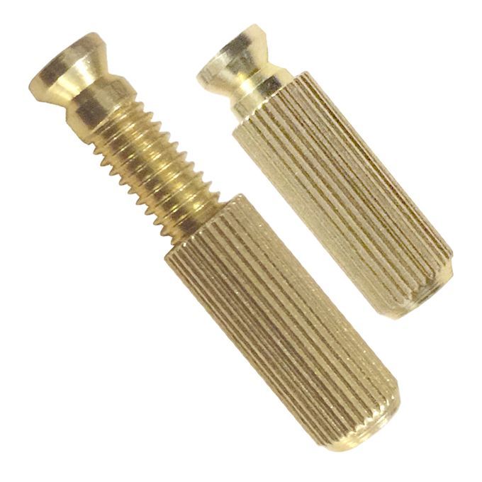 2 Pcs Double Locking Tremolo Bridge StudsAnchors For Electric Golden