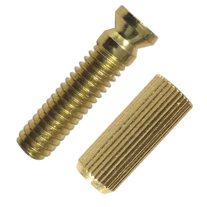 2 Pcs Double Locking Tremolo Bridge StudsAnchors For Electric Golden