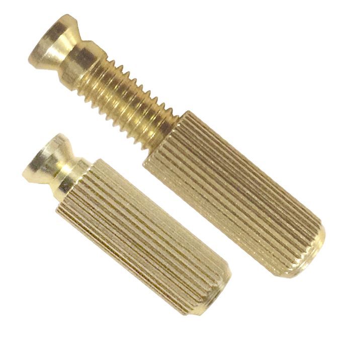 2 Pcs Double Locking Tremolo Bridge StudsAnchors For Electric Golden
