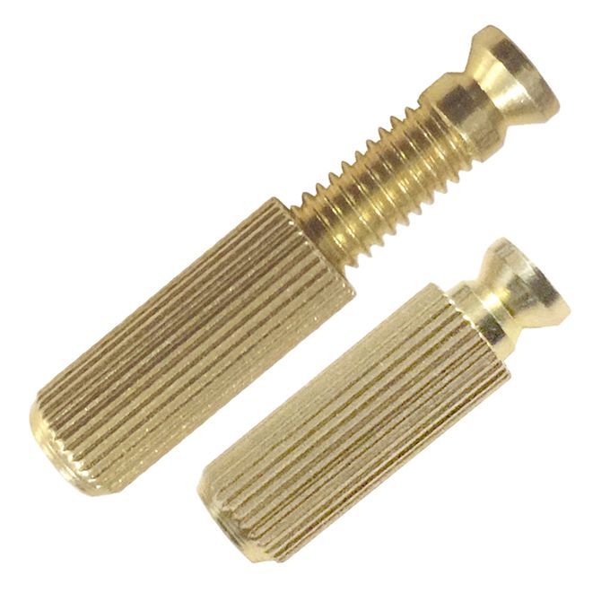 2 Pcs Double Locking Tremolo Bridge StudsAnchors For Electric Golden