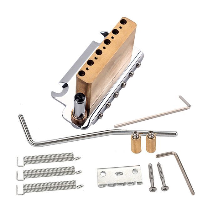 Electric Tremolo Bridge Guitar Accessory Replacement Parts Silver