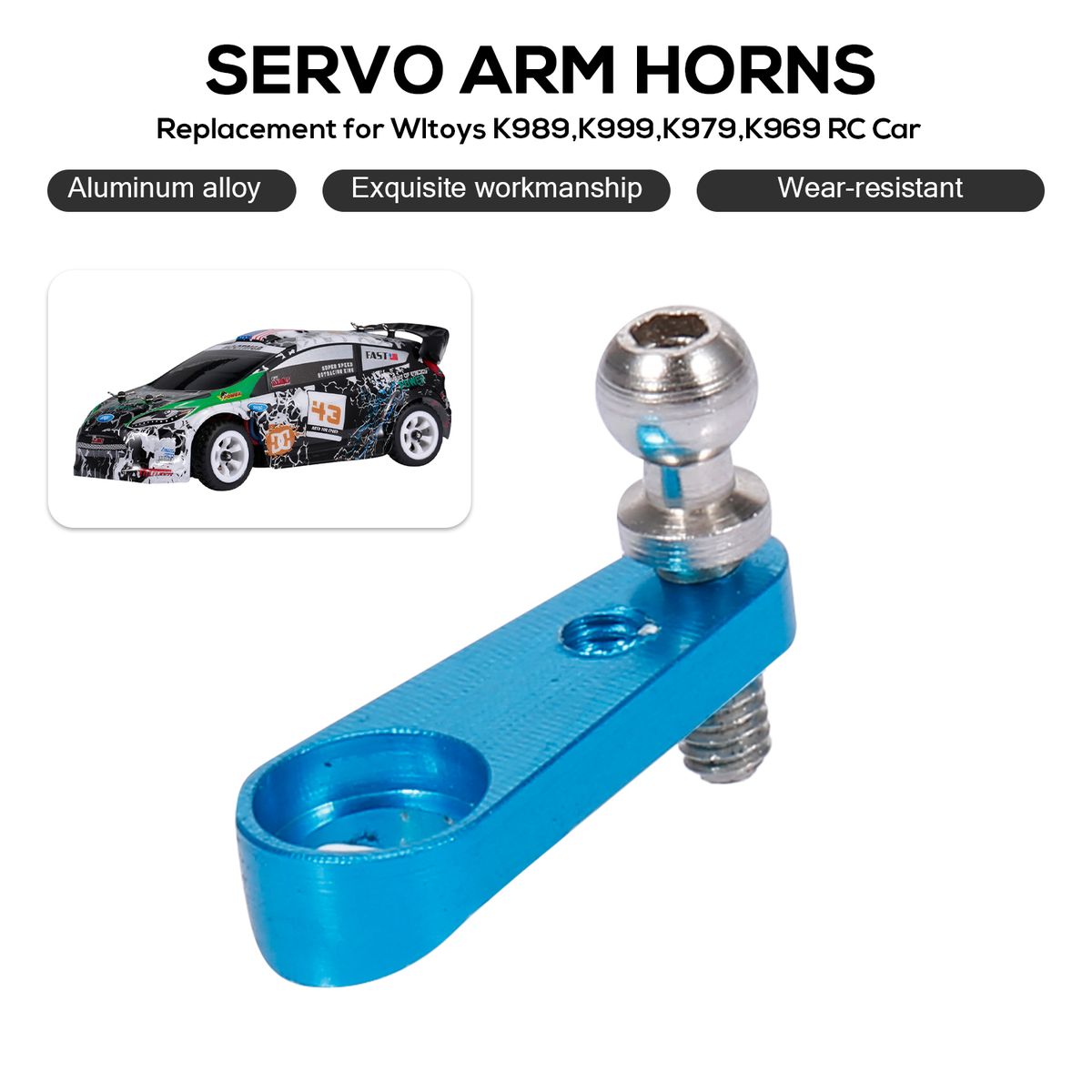 Replacement For Wltoys K989 K999 K979 K969 RC Car Servo Arm