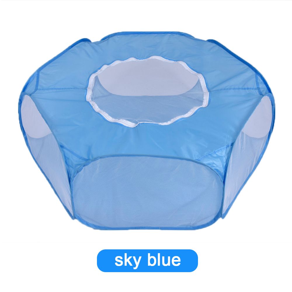 Mini Animals Breathable Folding Fence For Hamster Hedgehog Puppy Cat Rabbit Guinea Pig Portable Pet Cat Dog Cage Tent Playpen-Unfold 38x100cm D