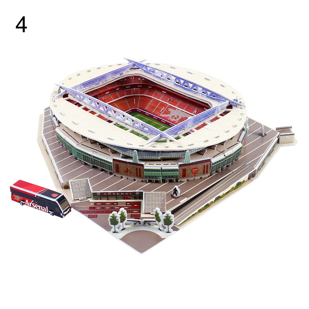 Kids Children Funny Football Soccer Stadium Model 3D Jigsaw-