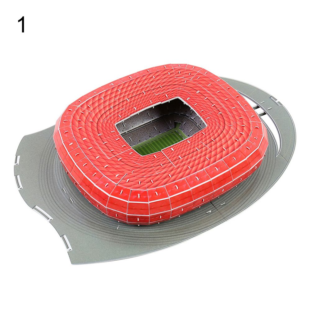 Kids Children Funny Football Soccer Stadium Model 3D Jigsaw-