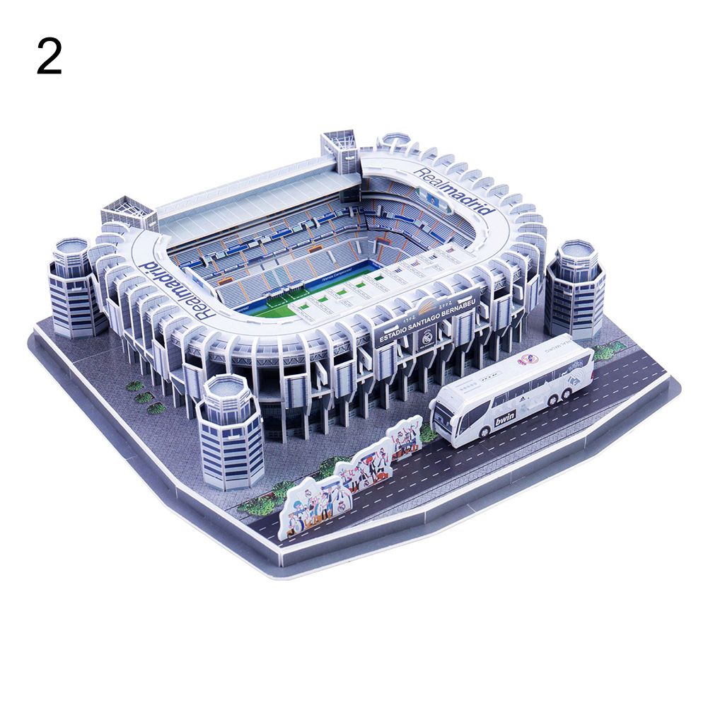Kids Children Funny Football Soccer Stadium Model 3D Jigsaw-