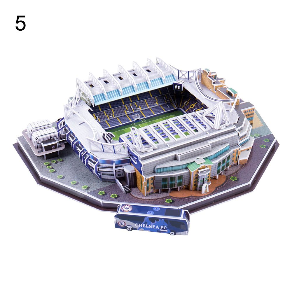 Kids Children Funny Football Soccer Stadium Model 3D Jigsaw-