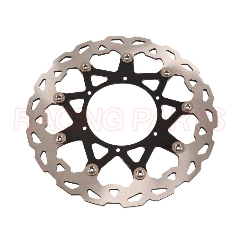Motorcycle 320MM Floating Brake Disc Rotor Bracket Adaptor For YAMAHA YZ WR 125 250 WR250F WR400F YZ400F YZ426F WR450F 1998-2015 Black