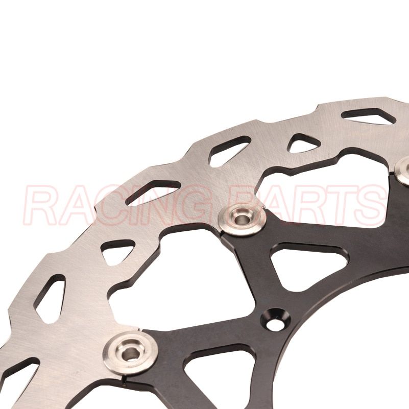 Motorcycle 320MM Floating Brake Disc Rotor Bracket Adaptor For YAMAHA YZ WR 125 250 WR250F WR400F YZ400F YZ426F WR450F 1998-2015 Black
