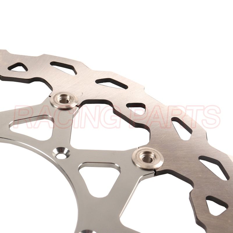 Motorcycle 320MM Floating Brake Disc Rotor Bracket Adaptor For YAMAHA YZ WR 125 250 WR250F WR400F YZ400F YZ426F WR450F 1998-2015 Black