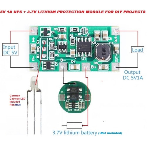 Dc 5v 1a Charge And Discharge Module For Lithium Battery