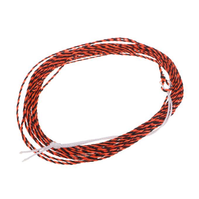11FT   Fly  Line Tapered Braided Leader Orange With Black